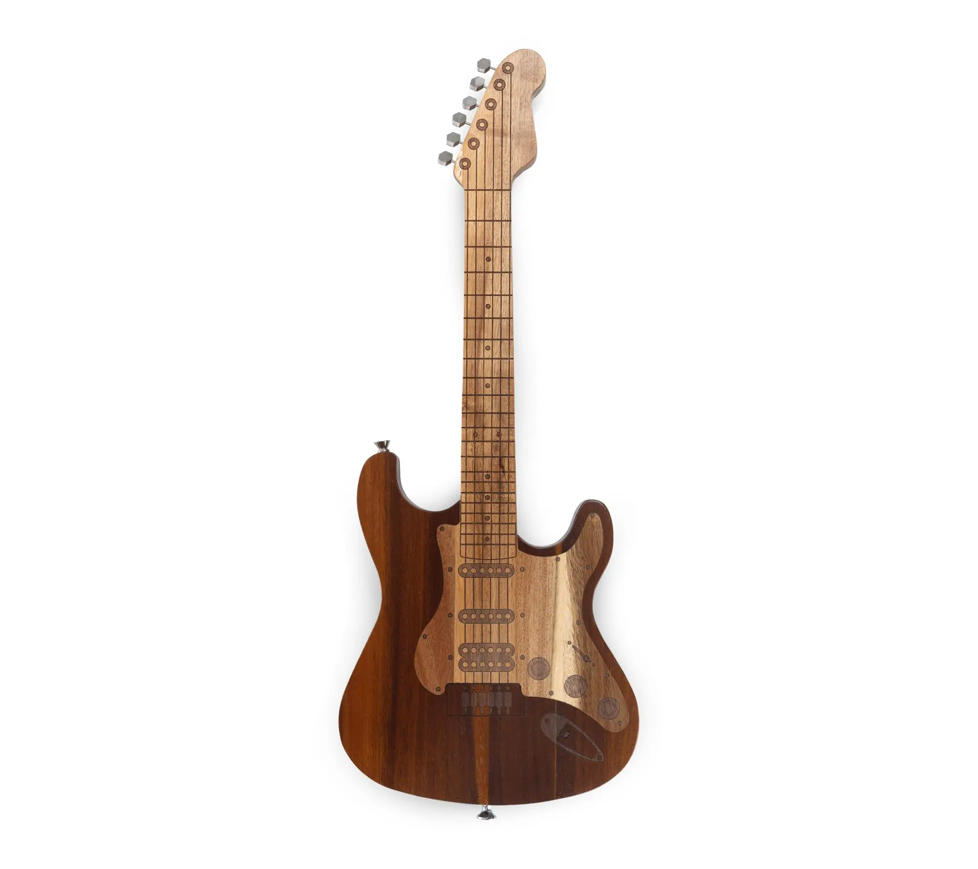 Guitar Shaped Cheese Charcuterie Board & Knife Set