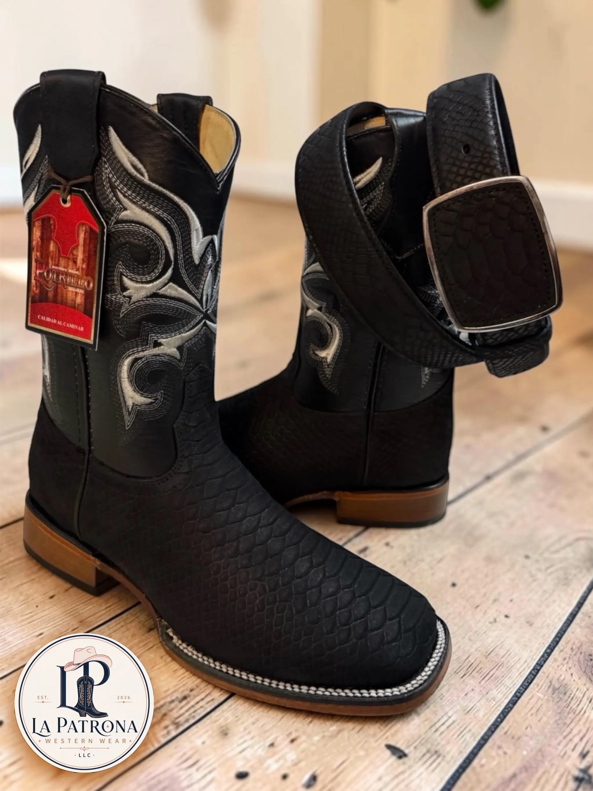 Mens Western Cowboy Boots / Botas Vaqueras para Adulto