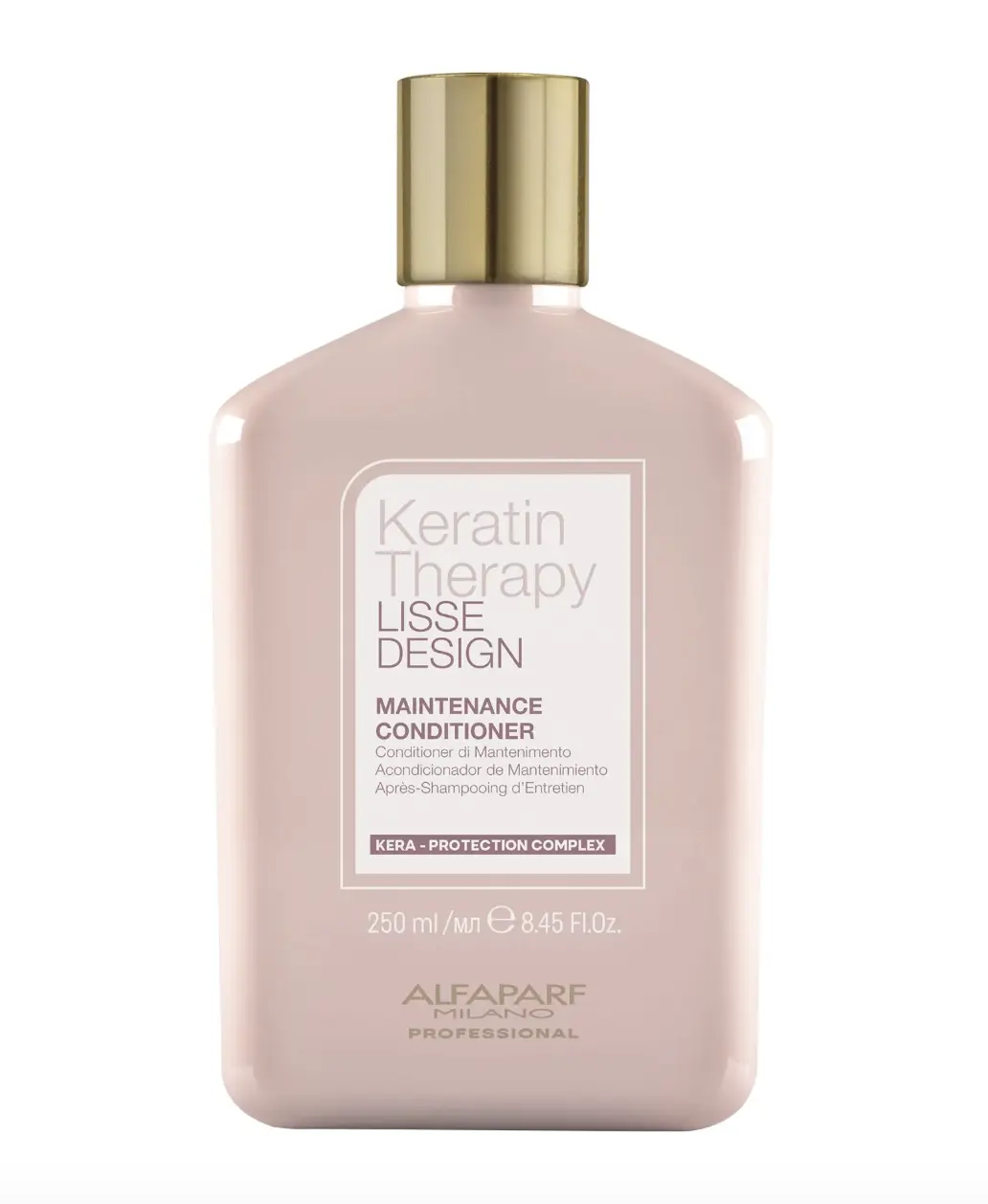 Alfaparf Milano Keratin Therapy Maintenance Conditioner - Salon Haircare with Keratin Deep Repair, Babassu Oil, Foam, Hydrating Smoothing Conditioning, Anti-Frizz, Detangling, Sulfate-Free, 8.45 fl oz, Cosmetic, Frizz Control