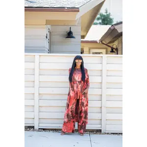 Ginger Smoke Tiedye Yoga Duster