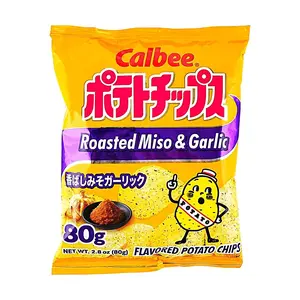 Calbee Garlic Butter Potato Chips 80g - Japanese Izakaya Style Snack
