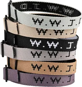 WWJD Bracelet Pack for Women Men, Christian  Gifts Wristbands, Adjustable WWJD Bracelets Bulk What Would  Do Bracelet