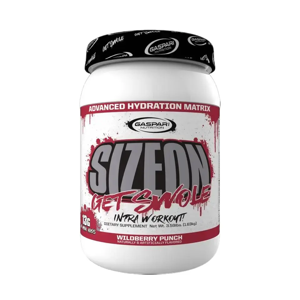 Gaspari Nutrition SizeOn | Intra Workout Powder | Creatine Hydrolyzed Whey Protein BCAAs Carbs, Muscle Builder