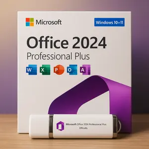 Microsoft Office 2024 Professional Plus USB for Windows 10 & 11 Lifetime License Complete Office Suite with Word Excel PowerPoint Outlook Access OneNote