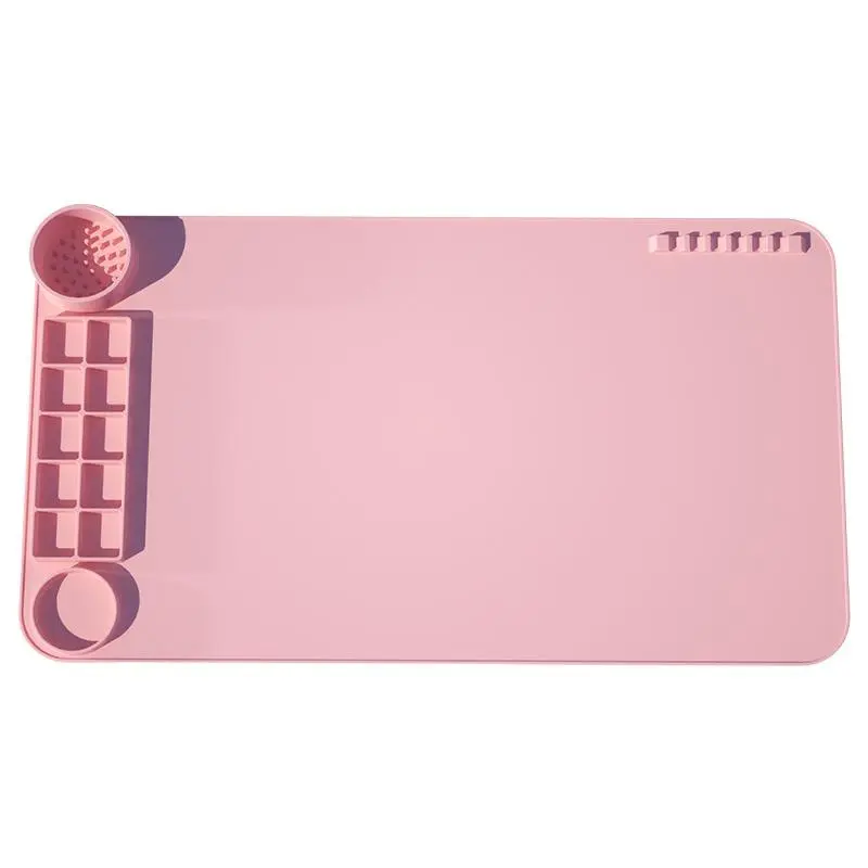 Silicone Drawing Mat, Washable Organized DIY Handwork Mat, Foldable Portable Waterproof Mat For Kids Students DIY Painting