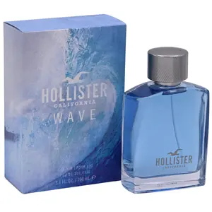 Hollister WAVE Men's Eau de Toilette (EDT) Cologne - 3.4 fl oz, Breezy Confident Scent, California Vibe, Citrus Blend, New in Box, Fragrance, Ideal for Father's Day Gifts, Men's Gifts