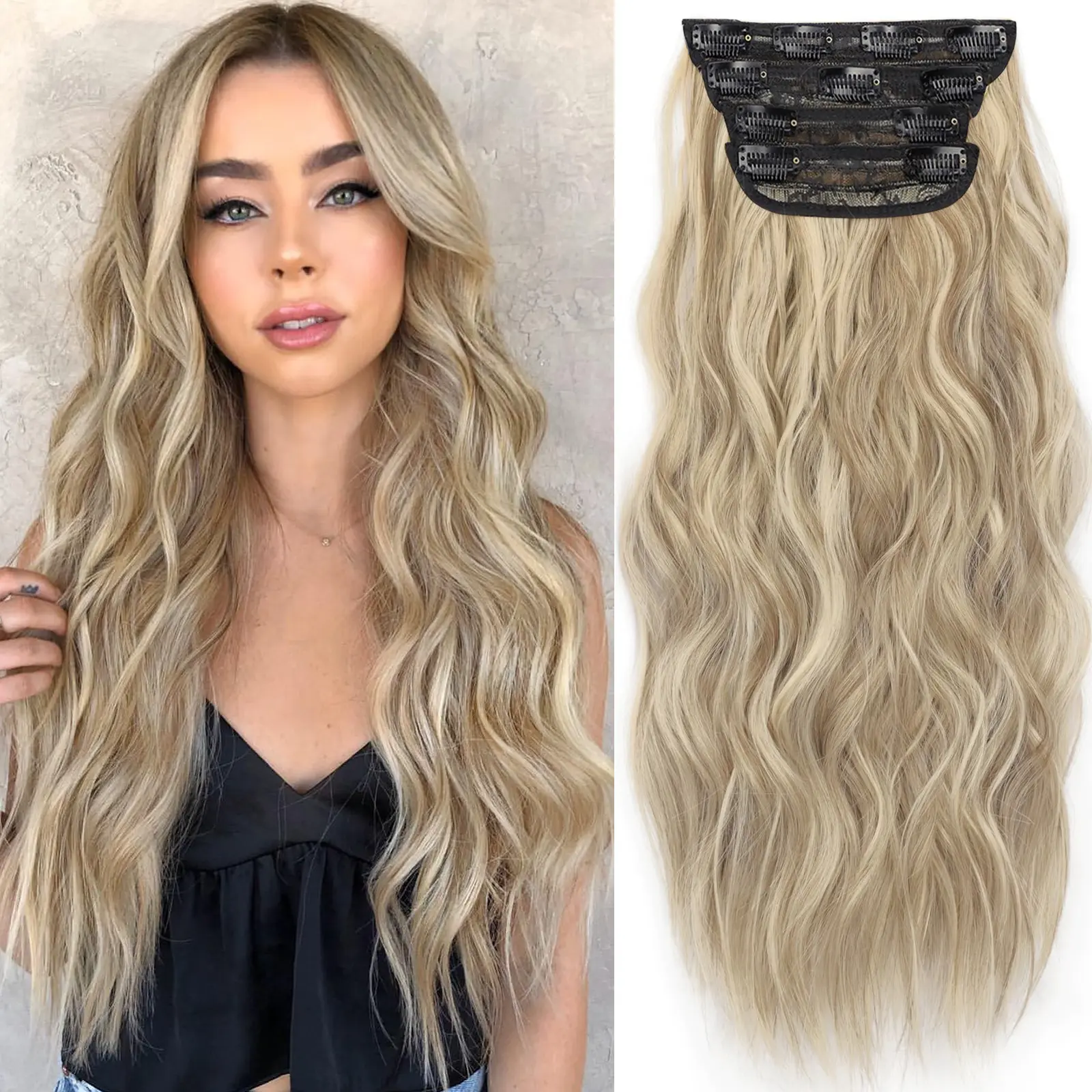 Ash Brown mix Platinum Blonde