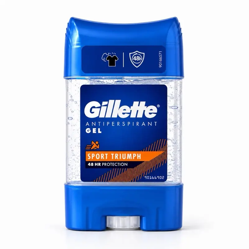 Gillette Sport Triumph Antiperspirant Gel for Men Clear Gel Deodorant 48 Hour Sweat Odor Protection Fresh Sport Scent 70 mL