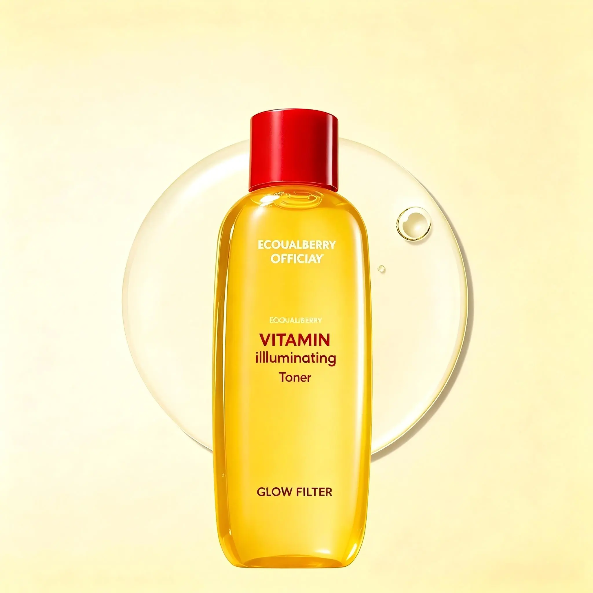 EQQUALBERRY Vitamin Illuminating Toner - Brightening Vitamin C & Niacinamide 3% | Gentle Daily Exfoliating | Skin-Prep Hydration for Glowy Skin, 5.07 fl.oz / 150ml