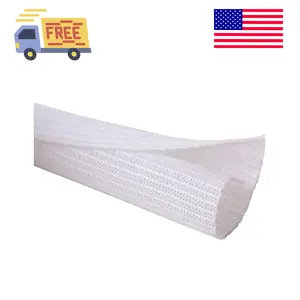10ft - 1/2 inch Cord Protector Wire Loom Tubing Cable Sleeve Split Sleeving White