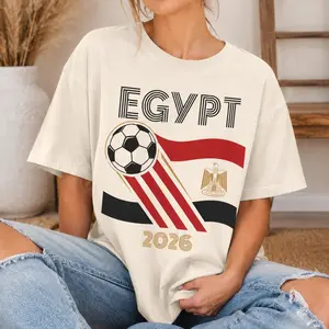Egypt Soccer Cup Shirt 2026, Egyptian Football Fan Tee, Egypt Flag Sportswear, Pharaohs T-Shirt, Sport Fan Gift for Him Her