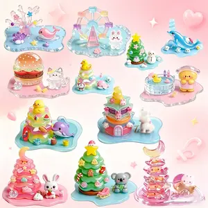New Landscape Stickers, Relief Stackable Stickers, 3D Crystal Decorative Stickers, Phone Case Decoration DIY Kit, 1/3pcs