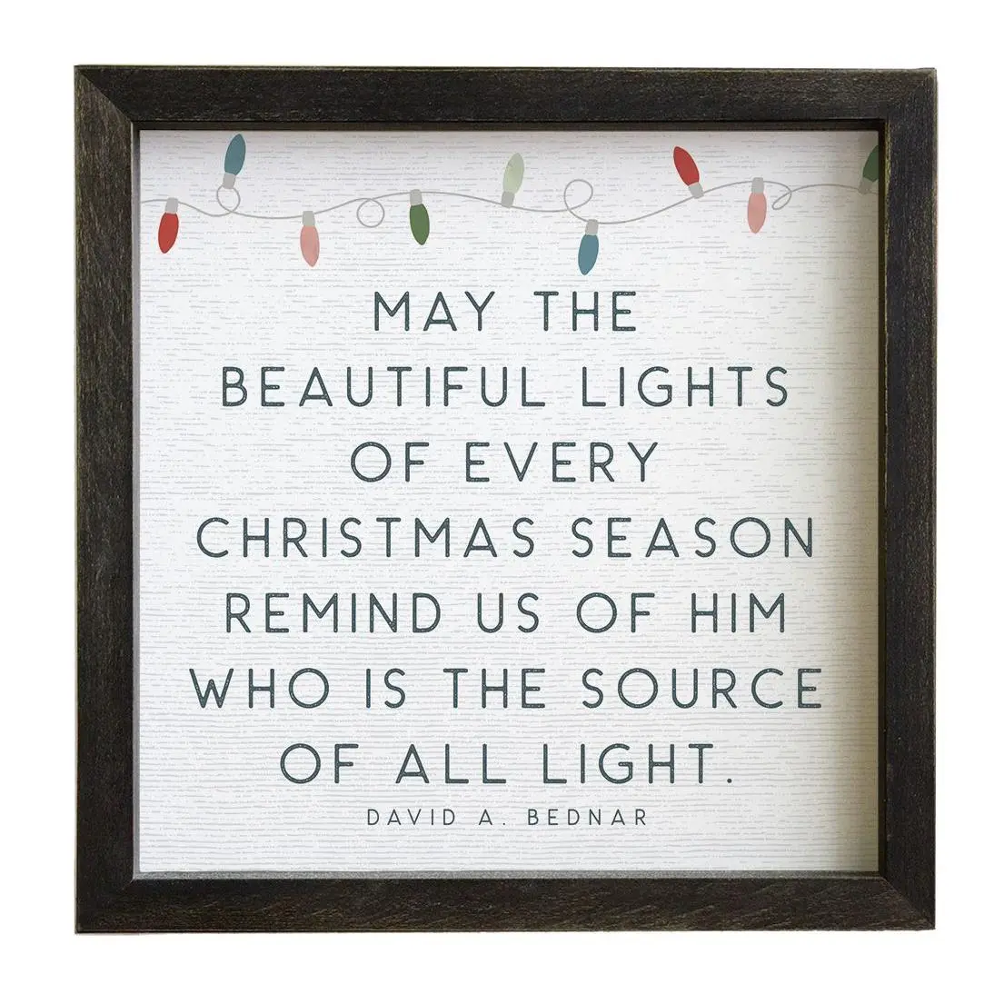Sincere Surroundings 10" Beautiful Lights Rusti c Frame Sincere Surroundings 10" Beautiful Lights Rusti c Frame