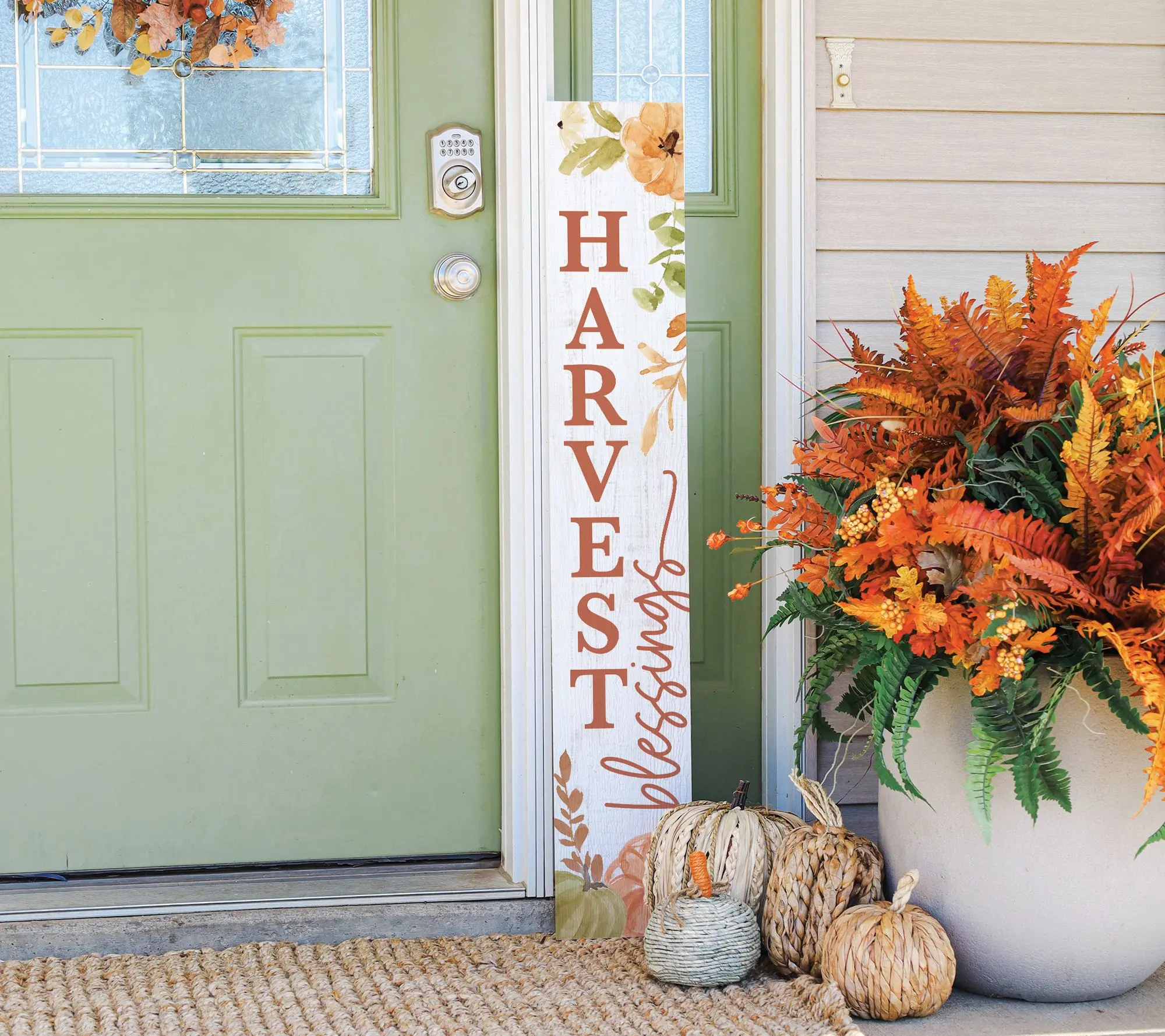 Sincere Surroundings 47" Harvest Blessings Porch Board