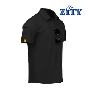 ZITY Mens Polo Shirt Short Sleeve Sports Tactical T-Shirt Athletic Golf Polos Daily Casual Stylish Collared Shirts for Men Top Wetsuit Menswear