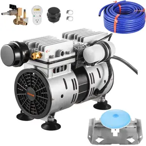 VEVOR Pond Aerator,  550W Power, 5.2CFM for Up to 1 Acre 50' Lake, Pond Aeration Kit Includes 3/4 HP Compressor & 100' Weighted Tubing & Diffuser, Air Compressor for Deep Water Oxygen Circulation