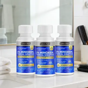 4/3/2/1 bottle NatureZiran Minoxidil Solution 60ml, containing 5% minoxidil active ingredient, long-term use, scalp care essence, Hair Growth Formula, Hair Regrowth Treatment, suitable for thinning hair, men and women, holiday gift