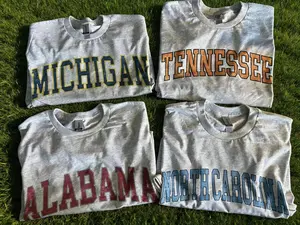 Vintage Varsity College T-Shirt Football Shirt Game Day Tee Sports Fan Shirt Custom Gift for Her College Tee, Sport Grey Color Size S-5XL Tee