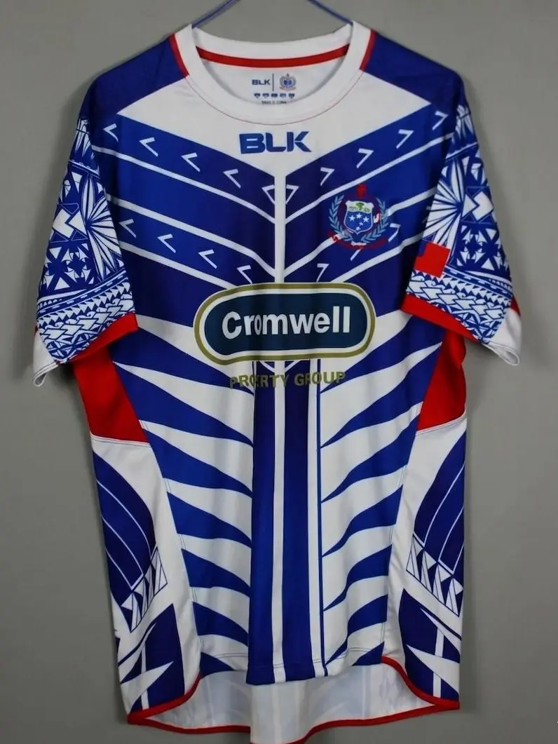 Samoa Inspired Rugby Team Jersey 2015 – Vintage Union Style Sports Shirt, Black Limited Edition Athletic Streetwear Top