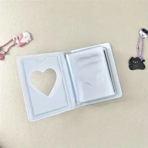 Cute Love Heart Hollow Instax Album Kawaii Rabbit Mini Photo Album 3 Inch Kpop Card Binder Name Card Photocard Holder 40 Pockets Album Photocards