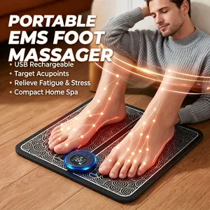 New USB Rechargeable Portable Foot Massager Mat for Men & Women Odorless Fatigue Relief Home Spa Experience Ideal Gift