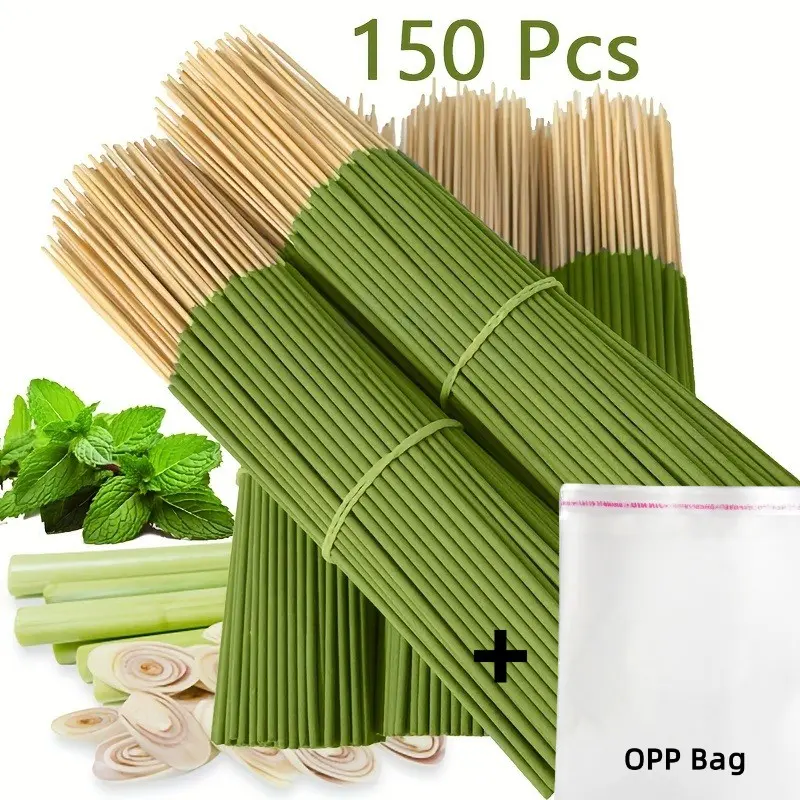 Long-Lasting Citronella Oil Scented Stick, Burns 45 Minutes, Synthetic Wood Scent, Atmosphere Scent, Ideal for Home, Camping, Garden, Pool, Summer Fragrance, Aroma for Home