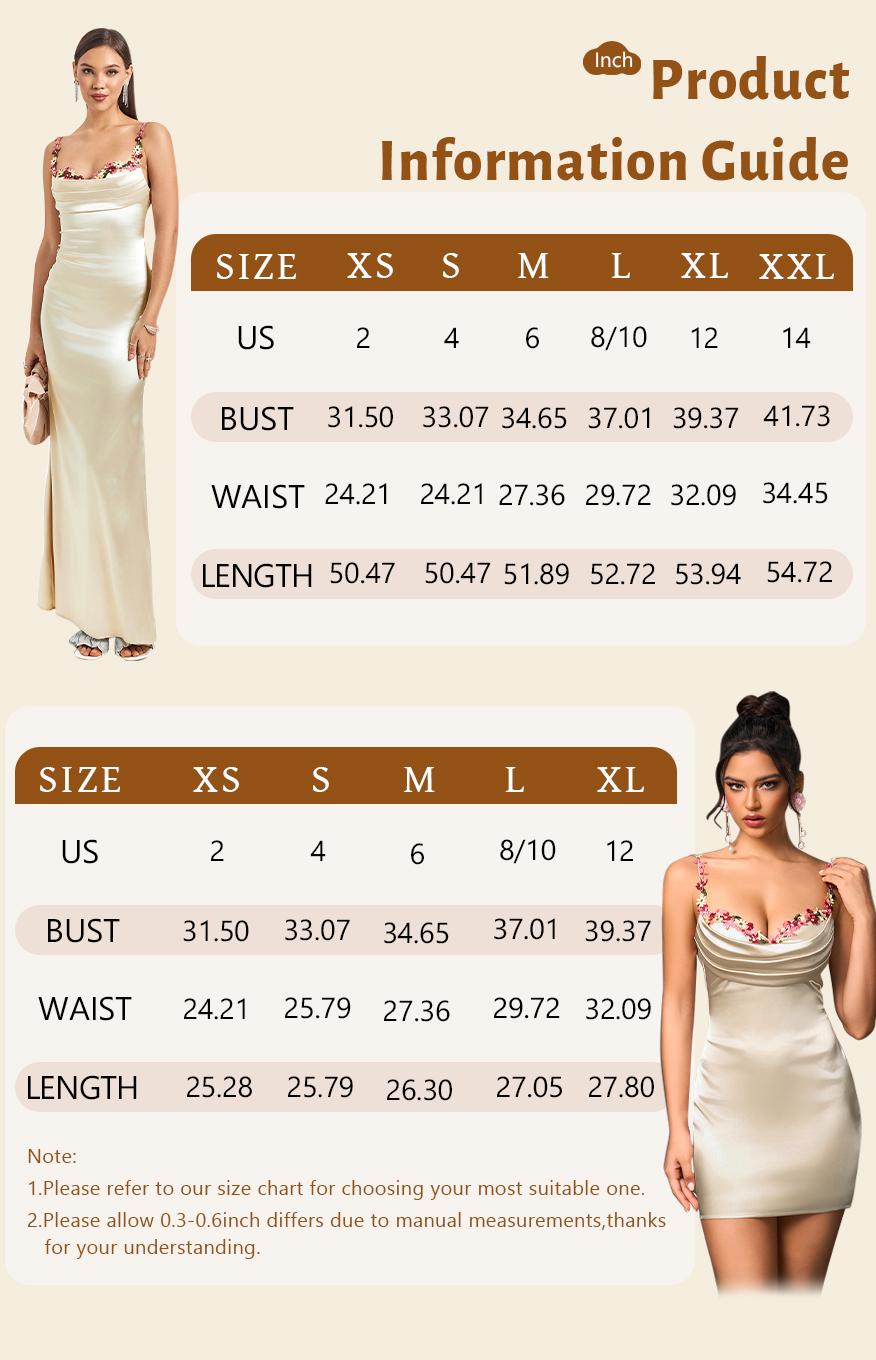 Floral Embroidery Appliques Backless Ruched Satin Cami Long Dress, Fashionable Elegant Date Hip Long Dress SpringStatements Floral Embroidery Appliques Backless Ruched Satin Cami Long Dress, Fashionable Elegant Date Hip Long Dress SpringStatements