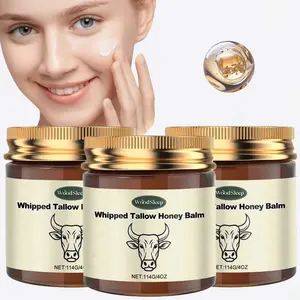 Beef Tallow for Skin, 1 Box/3 Boxes, Tallow and Honey Balm, Tallow Skin Cream, Body Moisturizer, Moisturizing Lightweight, Deeply Moisturizing and Nourishing, Brightening Firming Soothing
