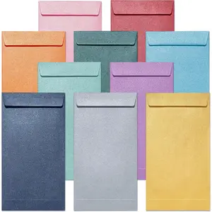 100-Count Colorful Money Envelopes for Cash Gifts, Saving Challenges, Coins, Checks, Seeds, Small Items, 3.5 x 6.5 Inches, 10 Colors