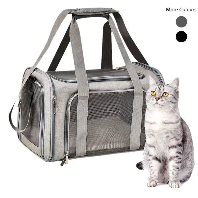 Breathable Pet Carrier Bag, Portable Pet Carrier Bag with Detachable Mat, Pet Travel Bag for Small Dogs & Cats, Animal Carrier, Puppy Carrier, Pet Supplies