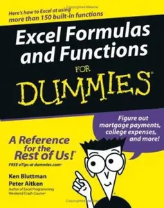 USED-Excel Formulas and Functions For Dummies by Ken Bluttman (Paperback)