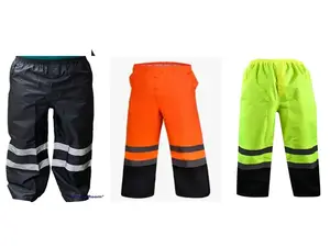Hi Visibility water resistant pants with 2" reflective tape available in small to 4XL