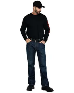 Ariat Men's Shale Fr Relaxed Bootcut Work Denim Jeans - 10012555