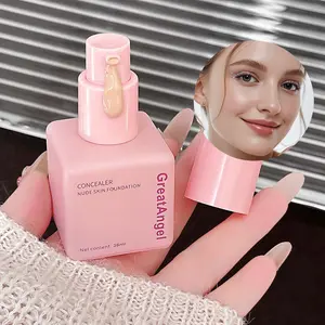 High Coverage Bare Makeup Concealer Skin Perfecting Foundation Liquid Lightweight and Smooth Covers Acne Marks and Blemishes One-Click Skin Smoothing Natural Radiant Finish