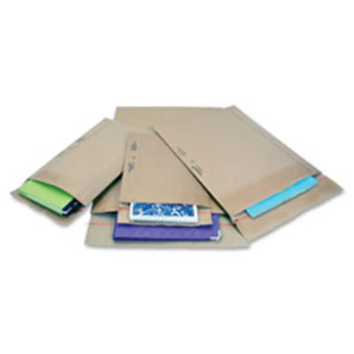 Sealed Air SEL89667 Jiffy Rigi Bag Mailers - Natural Kraft Paper Envelopes, High-Strength Self-Sealing Cohesive Closure, Print-Ready Reinforced Cardboard Envelopes with Convenient Tear Tape, 100% Curbside Recyclable Office Postal Supplies