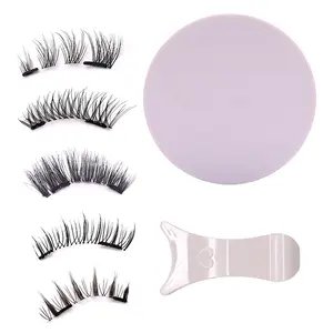 C Curl Magnetic Lash Clusters Cosmetic - Multi-Pair, Thin, Glue-Free, Reusable, Durable, Waterproof, Affordable, Easy-to-Operate Eyelash Extensions with Matching Curler for Daily Commute