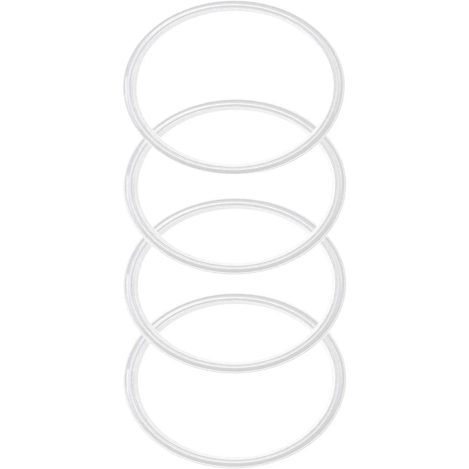 4 Pack - 30 oz Replacement Rubber Lid Ring, 3.7 Inch Diameter Gasket Seals, White Lid Gasket Rings for Insulated Stainless Steel Tumbler fits Yti, Ozark Trail, Beast and Renowned Brands