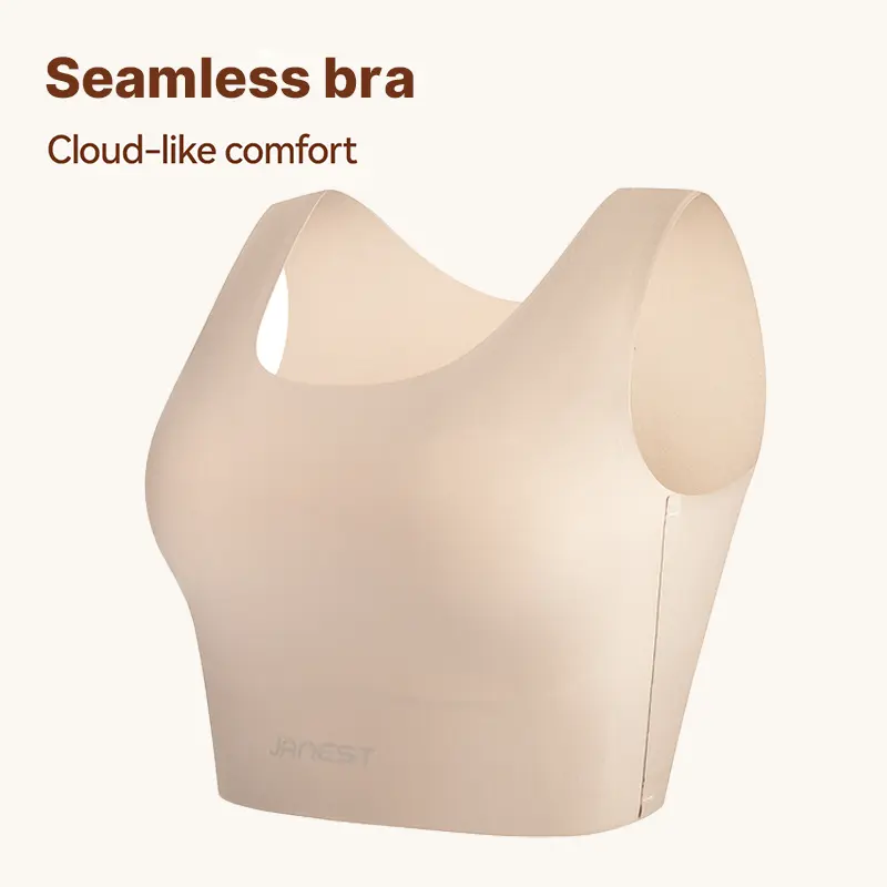 JANEST Seamless sports pullover, no size limit, seamless pullover, chest binder, metal-free, hook-free, seamless chest binder, unisex breathable sports bra, shapewear, new summer arrival, lightweight compression sportswear, fitness wear.