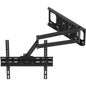 FORGING MOUNT Full Motion TV Wall Mount for 26-60” Flat & Curved TVs VESA 400x400mm Corner Mount with 25.6” Long Arm for Optimal Viewing Angle and Quick Installation
