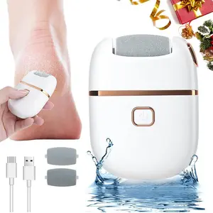 New Electric Foot File Machine, Softening Dead Skin Remover with Sandpaper Replacement Core, Rechargeable Home Pedicure Tool