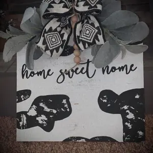 Home Decor + Cow Print + Hanger
