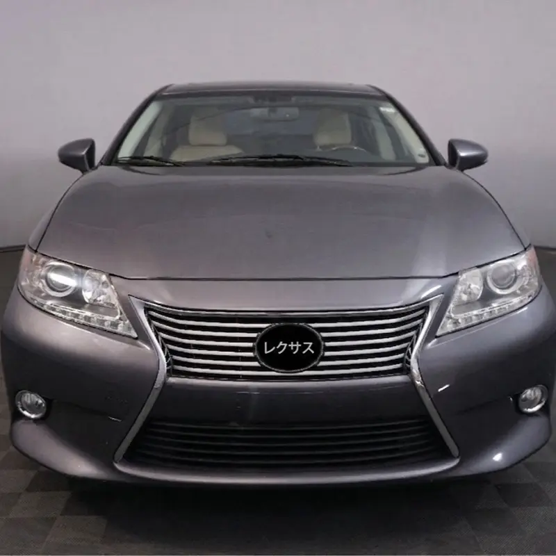Lexus ES Front Grille Badge Vinyl Decal Overlay - Japanese Lexus Text, L-Shape, F-Shape