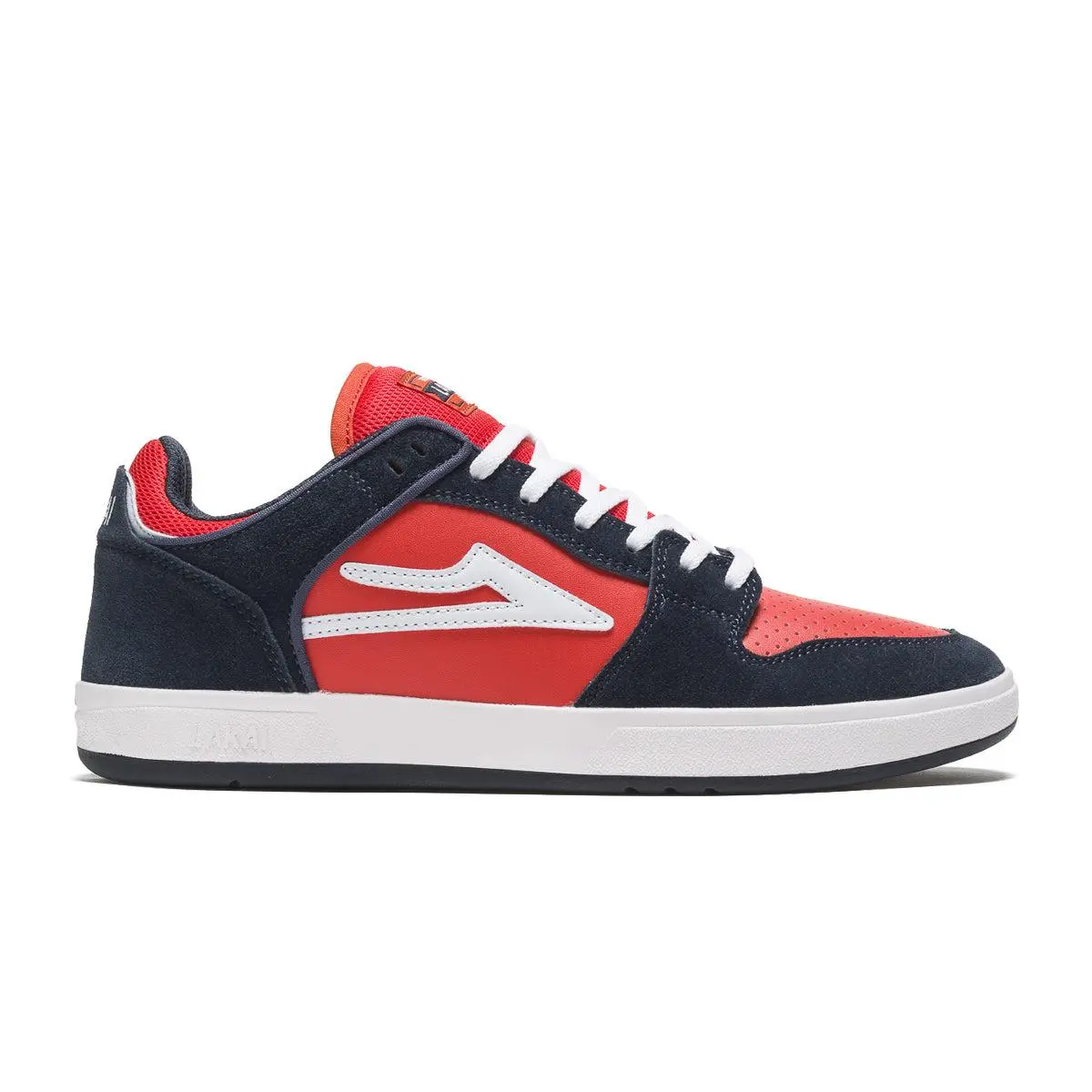 Lakai Shoes Telford Low Navy/Flame Suede Mens