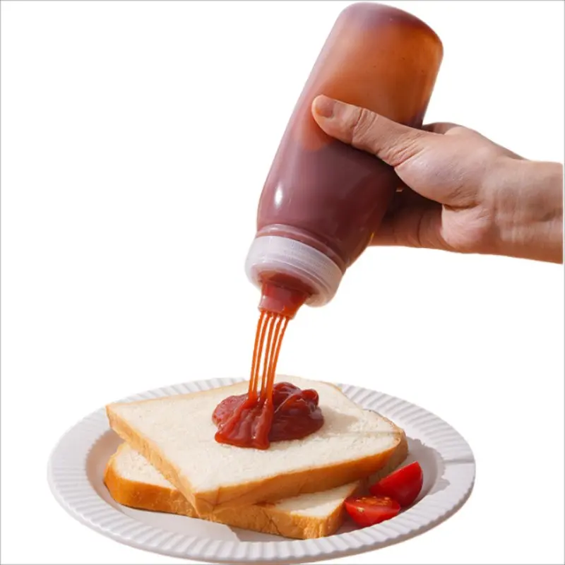 3-Pack Multi-Port Condiment Squeeze Bottles, 13oz/380ml Plastic Syrup Dispenser with Multi-Nozzle Design, Plastic Dispensing Bottle, Food-Grade Ketchup & Sauce Bottles for Kitchen, Camping, Restaurant & BBQ, Kitchen Seasoning Bottle