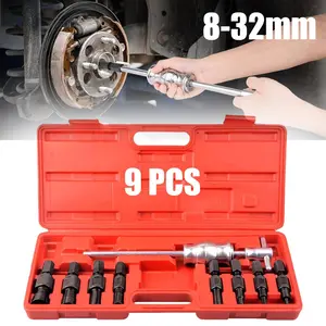 SJPACK 9pc 8-32mm Blind Hole Inner Bearing Puller Set Remover Slide Hammer Internal Kit