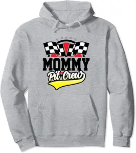 Mommy Pit Crew for Racing Party Team Mom Costume Pullover Hoodie - Janessaho Shop 98B09D3FG2PN