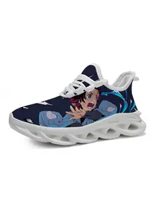 Anime Theme Sports Shoes, Trendy Individuality Design, Unique Anime Character Prints, Comfortable Breathable Sole, Essential School Shoes