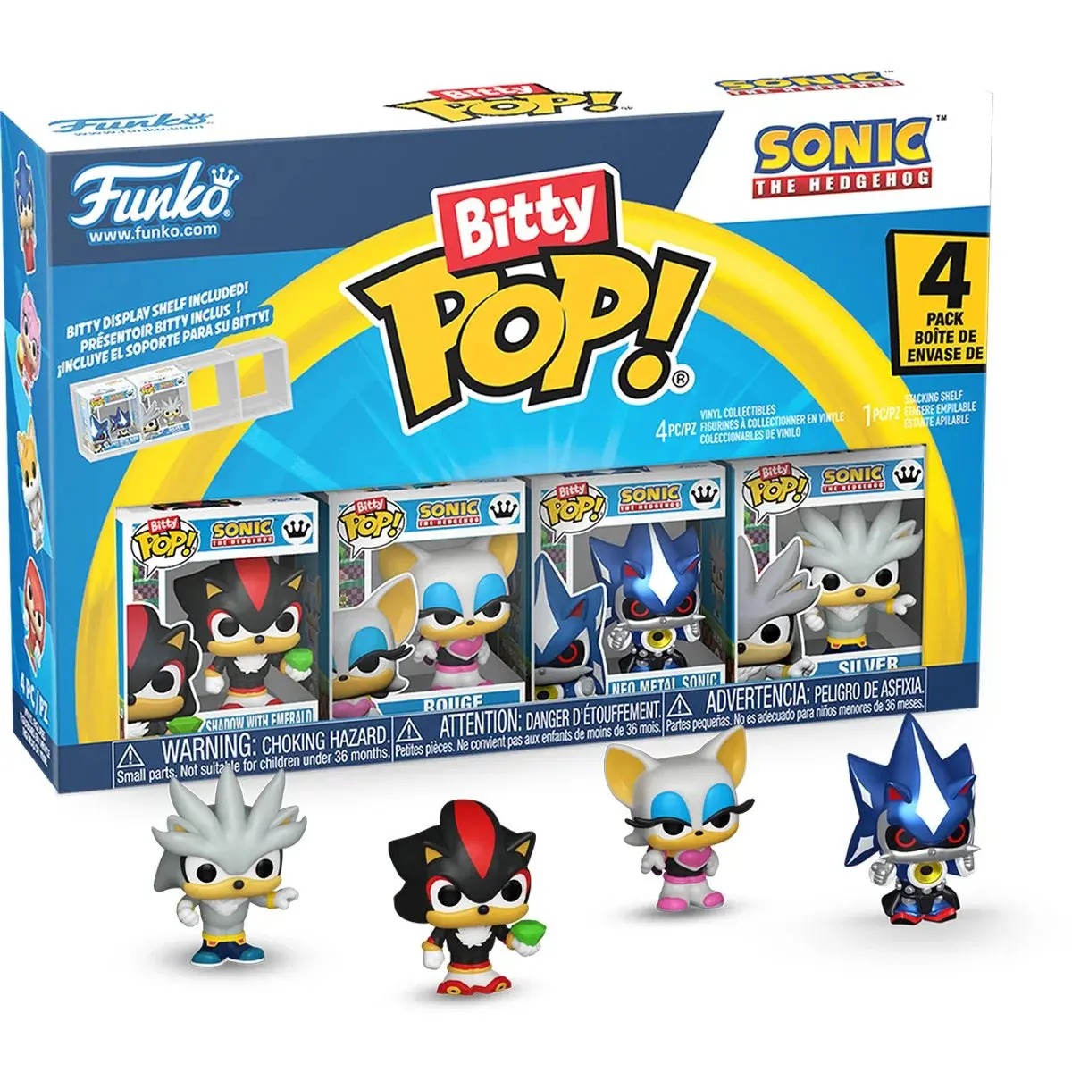 Sonic the Hedgehog Shadow Funko Bitty Pop! Mini-Figure 4-Pack