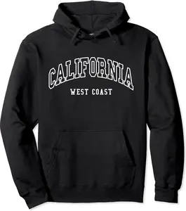 California - West Coast - Throwback Design - Classic Pullover Hoodie