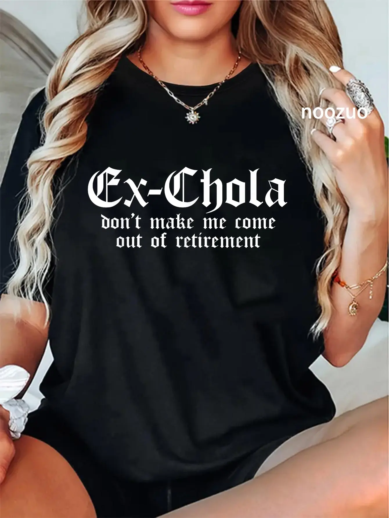 Women's 100% Cotton Short-Sleeve Vintage Crew Neck Round Neck T-Shirt - Relaxed Fit Tops, Casual Streetwear, All Seasons Unisex Everyday Graphic Tee with Funny Mexican Chola Chicana Design, Distressed Look, Funny Quote